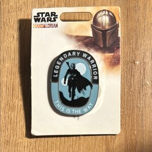 Disney Star Wars Mandalorian Pin - Blue and Black